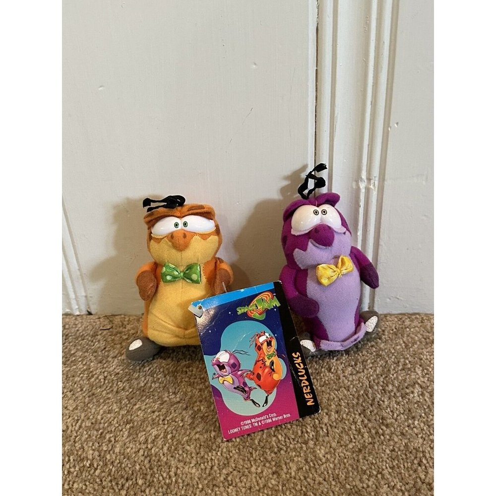 Vintage 1996 McDonald's Space Jam NERDLUCKS Plush Stuffed Toy
